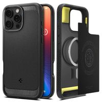 Spigen Cover Rugged Armor con MagSafe Apple iPhone 16 Pro - Matte Black
