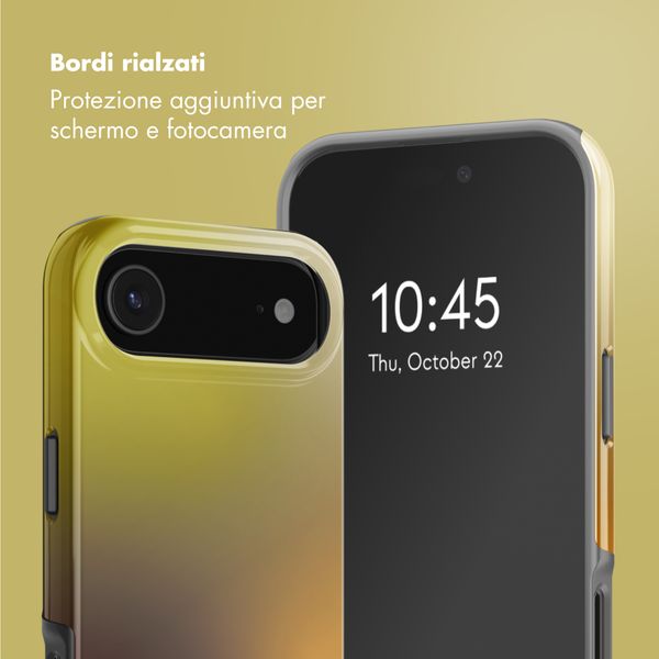 Selencia Cover posteriore Vivid con MagSafe Apple iPhone Air - Gradient Olive Dust