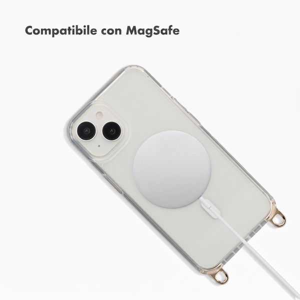 Selencia Cover posteriore Rivièra MagSafe con gancini rimovibili Apple iPhone 14 / 13 - Trasparente