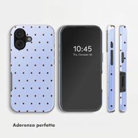 Selencia Cover posteriore Vivid con MagSafe Apple iPhone 16 - Happy Dots Digital Sky
