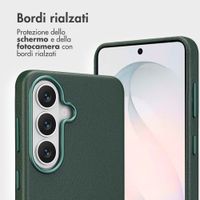 Accezz Cover in pelle 2 in 1 con MagSafe Samsung Galaxy S26 - Cedar Green