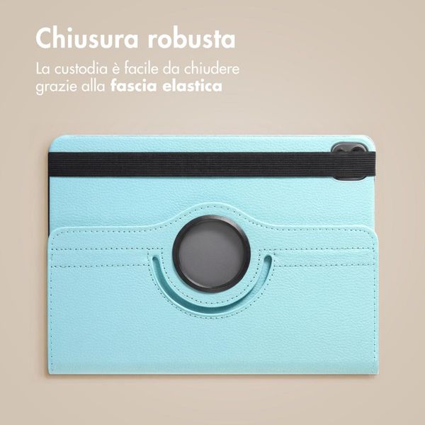 imoshion Cover Girevole a 360° Apple iPad Air 11 pollici (2026) M4 / (2025) M3 / (2024) M2 / Air 5 (2022) / Air 4 (2020) / Pro 11 (2018/2020) - Azzurro