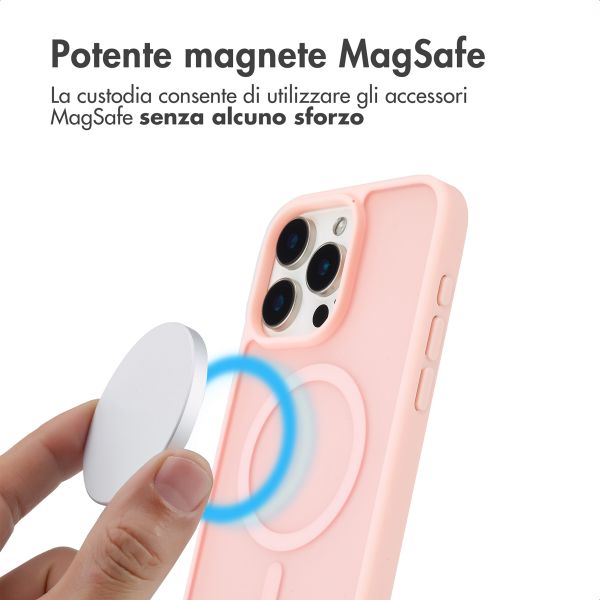 imoshion Cover posteriore Color Guard con MagSafe Apple iPhone 15 Pro Max - Rosa chiaro