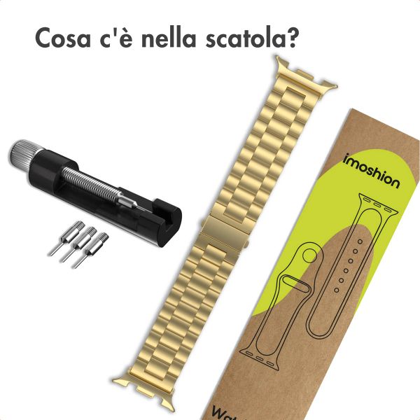 imoshion Cinturino in acciaio Samsung Galaxy Watch 8 (40/44mm) / Classic (46mm) - Oro