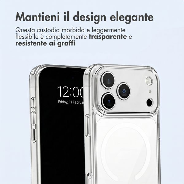 imoshion Cover posteriore protettiva con MagSafe Apple iPhone 18 Pro / 17 Pro - Trasparente