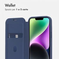 imoshion Bookcase trasparente con MagSafe Apple iPhone 14 / 13 - Blu
