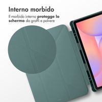 imoshion Cover Origami Samsung Galaxy Tab S9 11.0 pollici / S10 Lite / S10 FE / S9 FE 10.9 pollici - Verde scuro