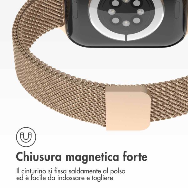imoshion Cinturino sottile Milanese Apple Watch | 38/40/41/42 mm - Oro rosa