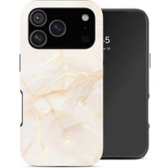 Selencia Cover Posteriore Vivid Apple iPhone 17 Pro Max - Golden Beige Marble