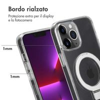 Accezz Cover con anello e supporto con MagSafe Apple iPhone 13 Pro Max - Trasparente