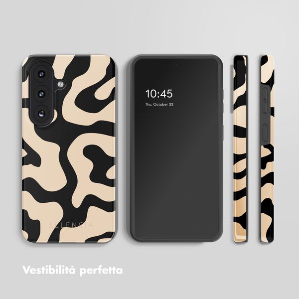 Selencia Cover posteriore Vivid con MagSafe Samsung Galaxy S26 Plus - Art Wave Black
