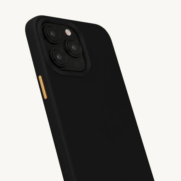 Selencia Cover posteriore Rivièra con MagSafe con ganci rimovibili Apple iPhone 15 Pro Max - Velvet Black