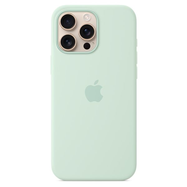 Apple Cover Posteriore in Silicone con MagSafe Apple iPhone 16 Pro Max - Aquamarine