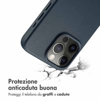 Accezz Cover in Pelle con MagSafe Apple iPhone 15 Pro Max - Nightfall Blue