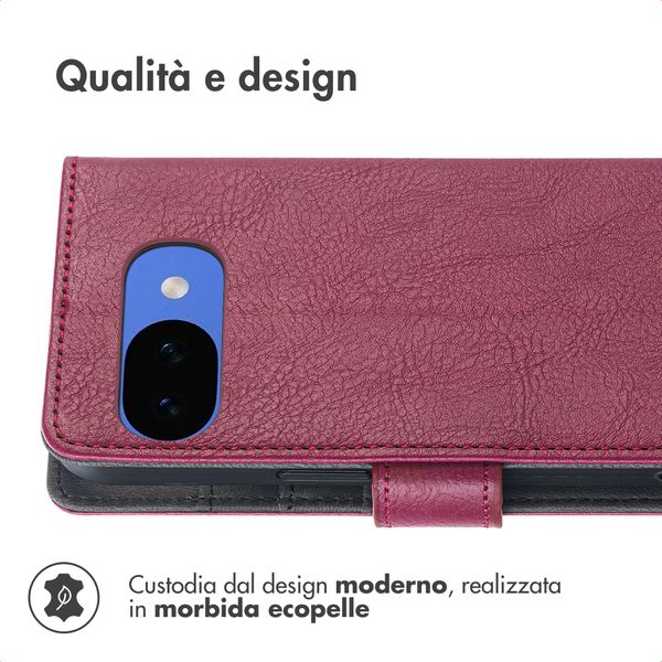 imoshion Cover a libro di Lusso Google Pixel 10a - Bordeaux