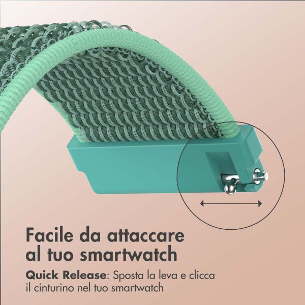 imoshion Cinturino in nylon  - Attacco universale 20 mm - Menta verde