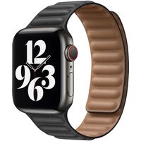 Apple Cinturino Leather Link Apple Watch | 38/40/41/42 mm - Taglia S/M - Nero
