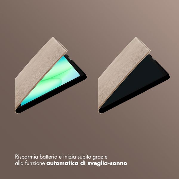 Selencia Cover Riva Samsung Galaxy Tab A11 Plus - Beige