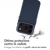 Accezz Cover in Pelle con MagSafe Apple iPhone 18 Pro / 17 Pro - Nightfall Blue