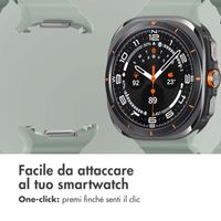 imoshion Cinturino Ocean in silicone Samsung Galaxy Watch Ultra (2024/2025) - Grayish Green