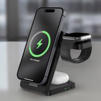 Accezz Caricatore wireless pieghevole 3-in-1 MagSafe - 20W - Nero