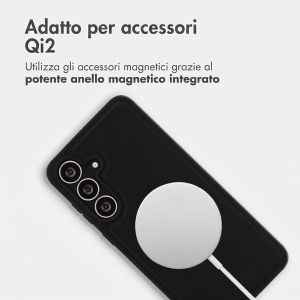 Accezz Backcover Edge con MagSafe Samsung Galaxy S25 FE - Nero