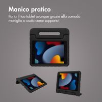 imoshion Cover Antishoc Speciale Bambini con Manico iPad 10.2 (2019 / 2020 / 2021) - Nero