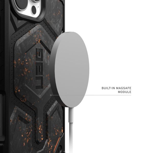 UAG Cover Posteriore Monarch Pro Apple iPhone 16 Pro Max - Forged Carbon