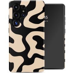 Selencia Cover posteriore Vivid con MagSafe Samsung Galaxy S25 Ultra - Art Wave Black