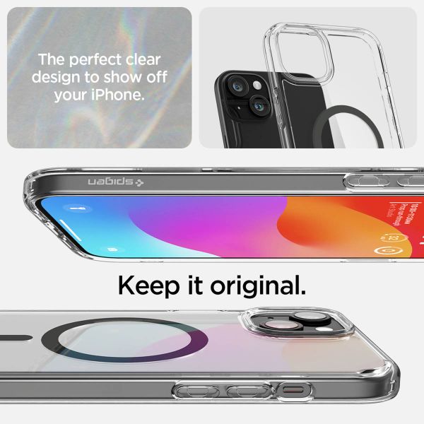 Spigen Cover Posteriore Ultra Ibrida con MagSafe Apple iPhone 15 - Graphite