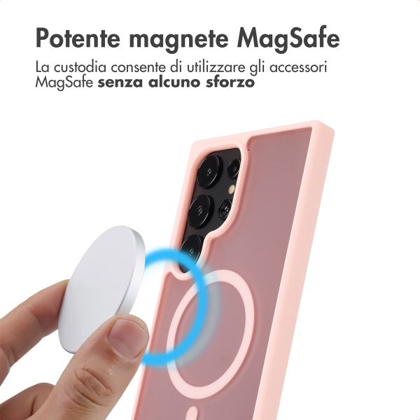 imoshion Cover posteriore Color Guard con MagSafe Samsung Galaxy S24 Ultra - Rosa chiaro