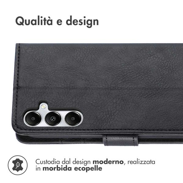 imoshion Cover a libro di Lusso Samsung Galaxy A35 - Nero