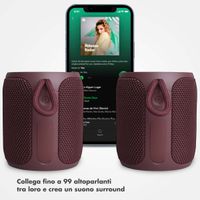 Selencia Altoparlante Bluetooth AquaPlay - Altoparlante wireless - Impermeabile - Bordeaux