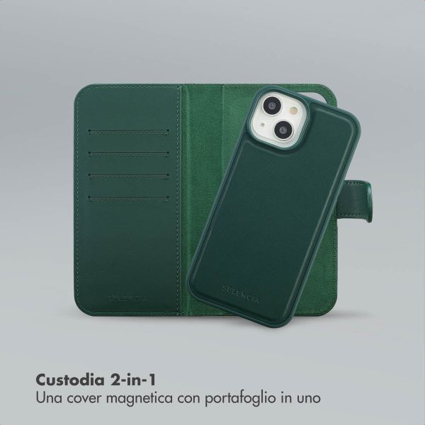 Selencia Libreria rimovibile Olyn con MagSafe Apple iPhone 15 - Verde
