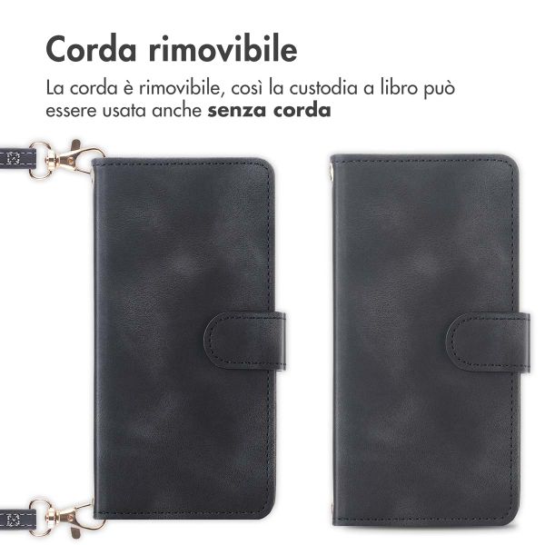 imoshion Cover a libro con Cordino Samsung Galaxy A56 - Nero