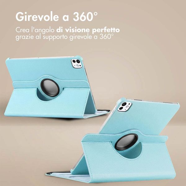 imoshion Cover Girevole a 360° Apple iPad Pro 11 (2025) M5 / (2024) M4 - Azzurro