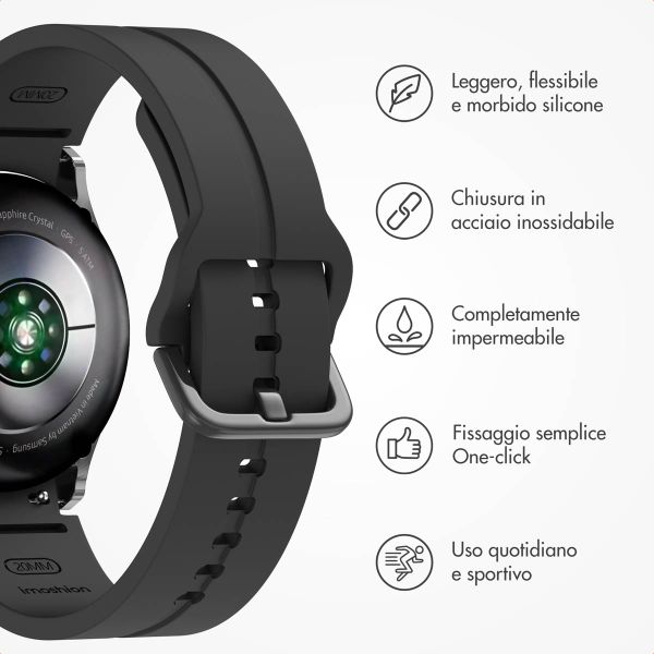 imoshion Pr3825 Samsung Galaxy Watch 4 / 5 / 6 / 7 / FE (20 mm) - Nero