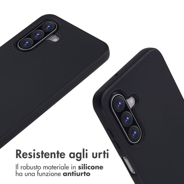 imoshion Cover in Silicone con Cordino Samsung Galaxy A17 (5G) / (4G) - Nero