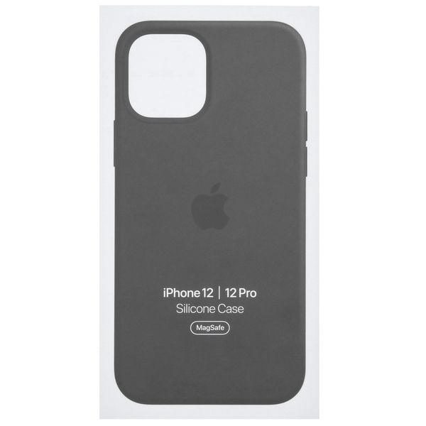Apple Cover Posteriore in Silicone con MagSafe Apple iPhone 12 (Pro) - Black