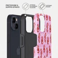Burga Cover Posteriore Resistente con MagSafe Apple iPhone 15 - Coral Reef