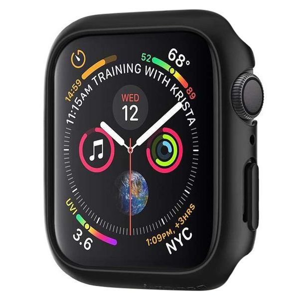 Spigen Cover Thin Fit™ Apple Watch 4 / 5 / 6 / SE - 44 mm - Nero