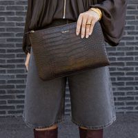 Selencia Cover per laptop Croco 11 pollici - Choco Brown