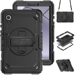 Accezz Cover Posteriore Resistente con tracolla Samsung Galaxy Tab A9 8.7 pollici - Nero