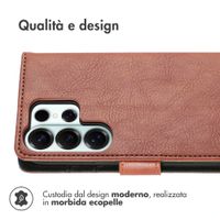 imoshion Cover a libro di Lusso Samsung Galaxy S26 Ultra - Marrone