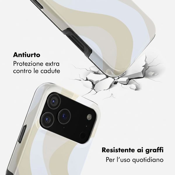 Selencia Cover Posteriore Vivid Apple iPhone 18 Pro Max - Desert Waves Beige