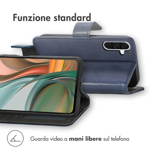 imoshion Cover a libro di Lusso Samsung Galaxy A36 - Blu scuro