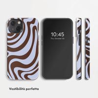 Selencia Cover posteriore Vivid con MagSafe Apple iPhone 13 - Dream Swirl Chocolate