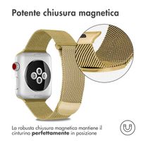 imoshion Cinturino milanese magnetico Apple Watch | 44/45/46/49 mm - Taglia M - Oro