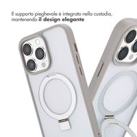 Accezz Cover con anello e supporto con MagSafe Apple iPhone 14 Pro Max - Grigio