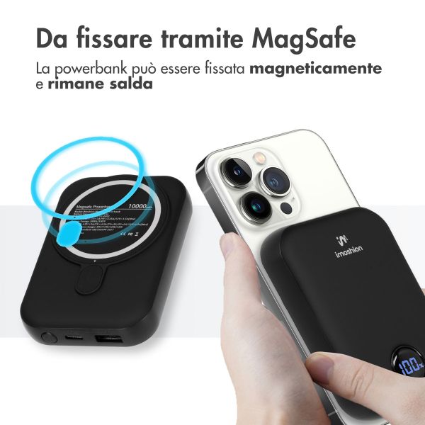 imoshion Powerbank Magnetic 10.000 mAh - Powerbank wireless - Nero